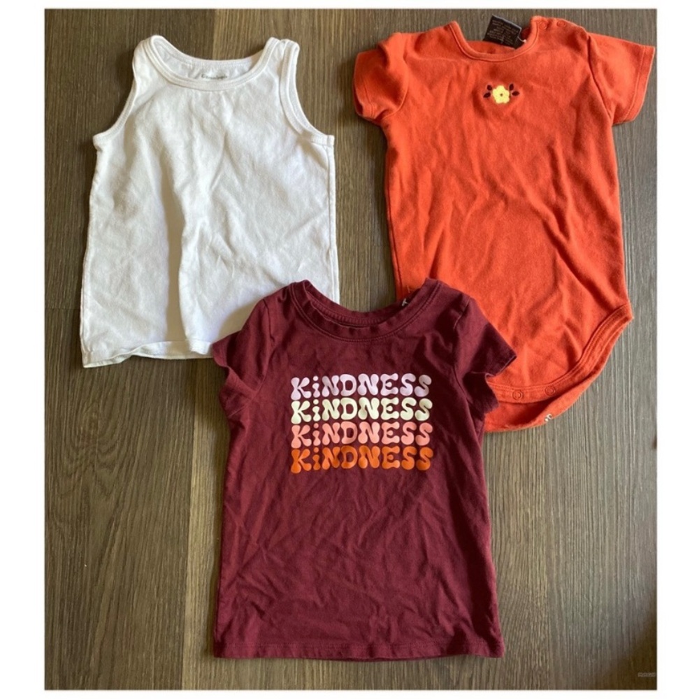 Kids' Assorted Color Tops Set
